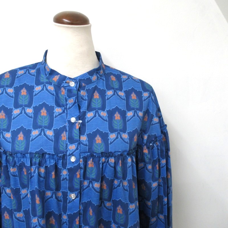 J.Sloane LIBERTY切替ギャザーブラウス /NV1 【日本製】